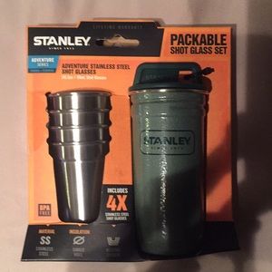 Packable shot glass set